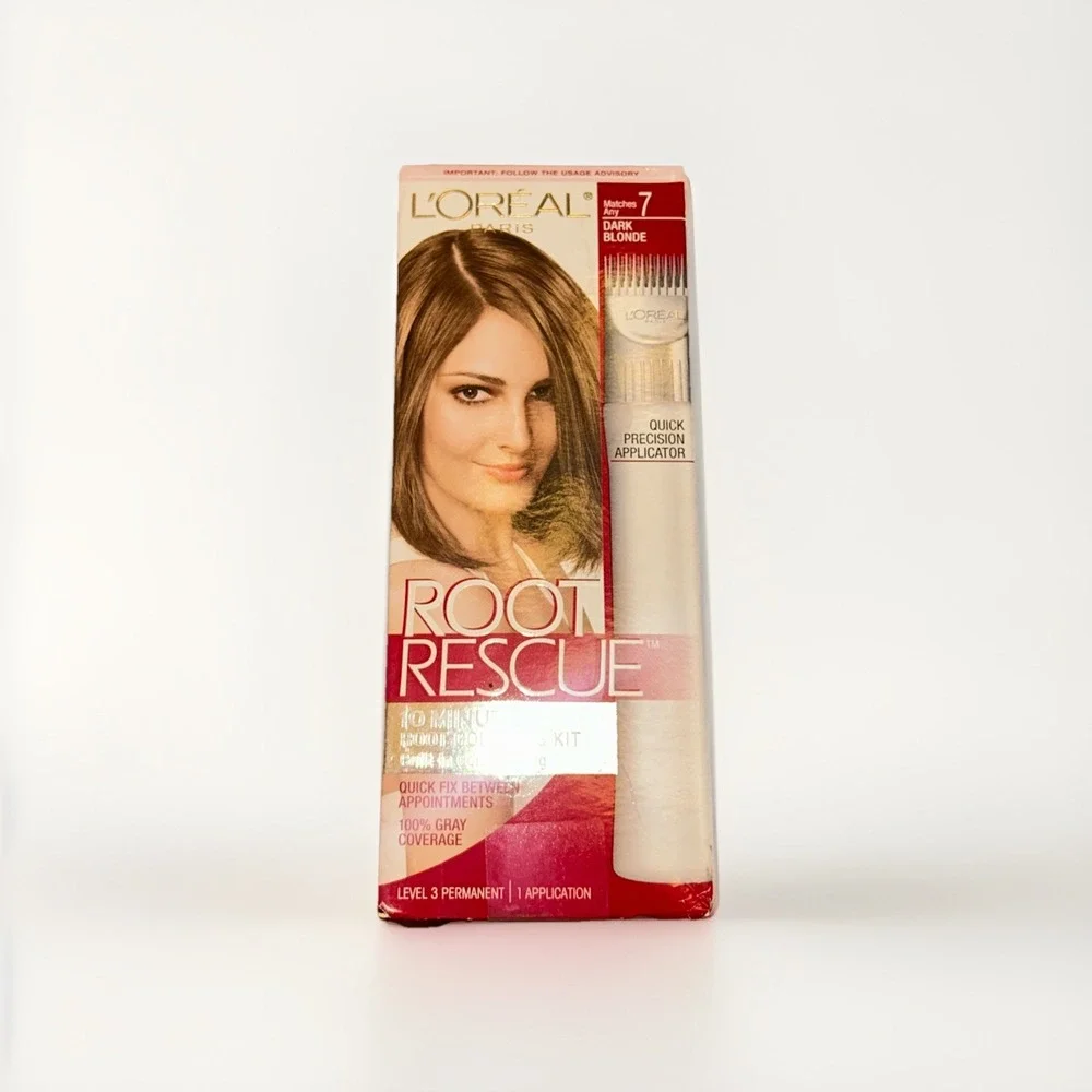 L'ORÉAL‎ • ROOT RESCUE • 10 Minute Root Coloring Kit # 7• DARK BLONDE • Sealed